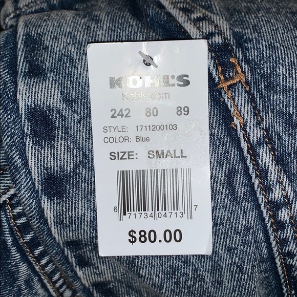 Acid Washed Elton John Denim Jacket 